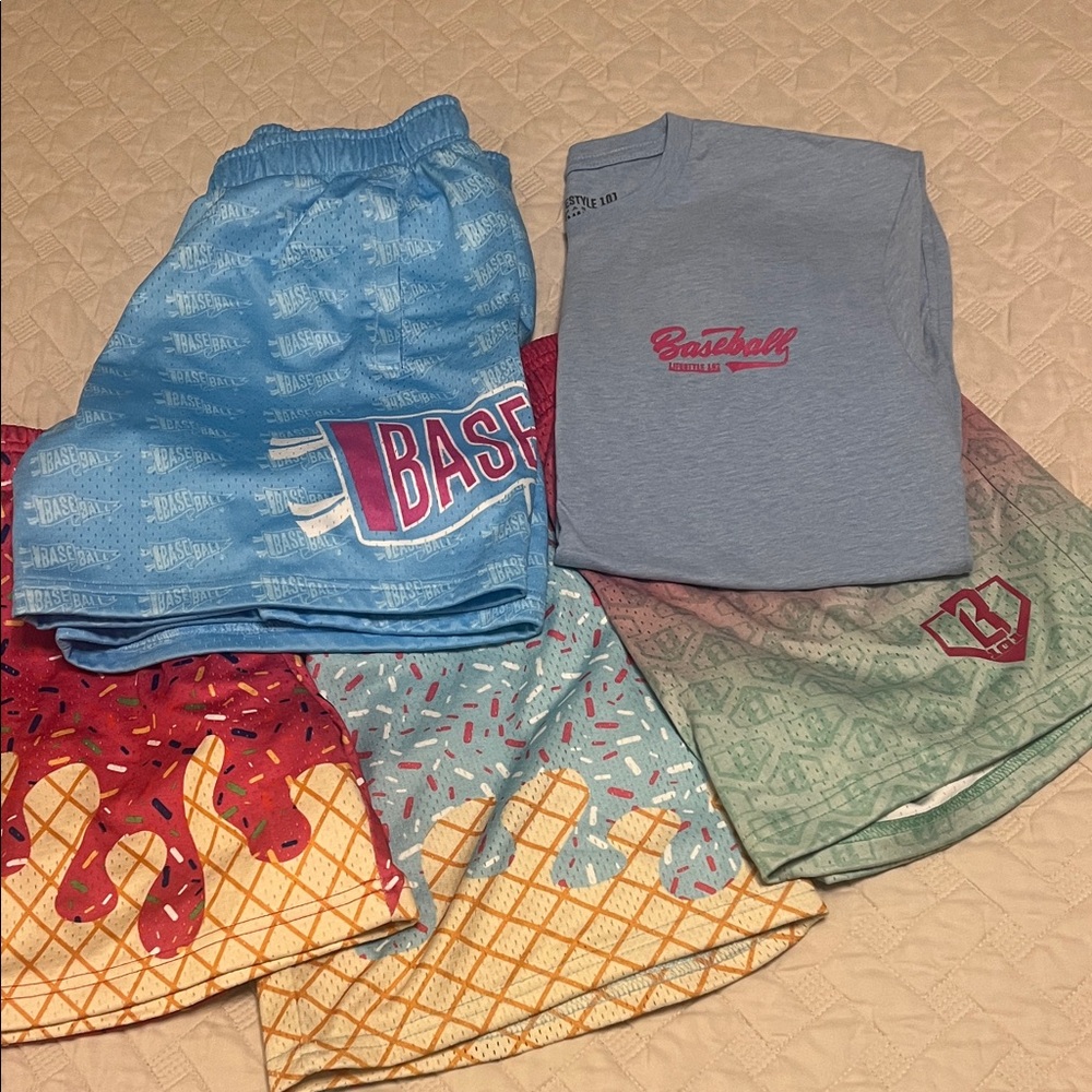 Baseball lifestyle 101 4 shorts and 1 Tee